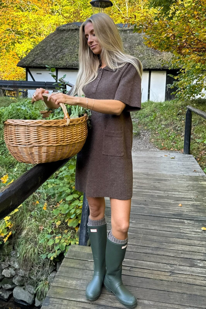 BYIC - Sific Knit Dress H097-3 - Dbrown Dark Brown