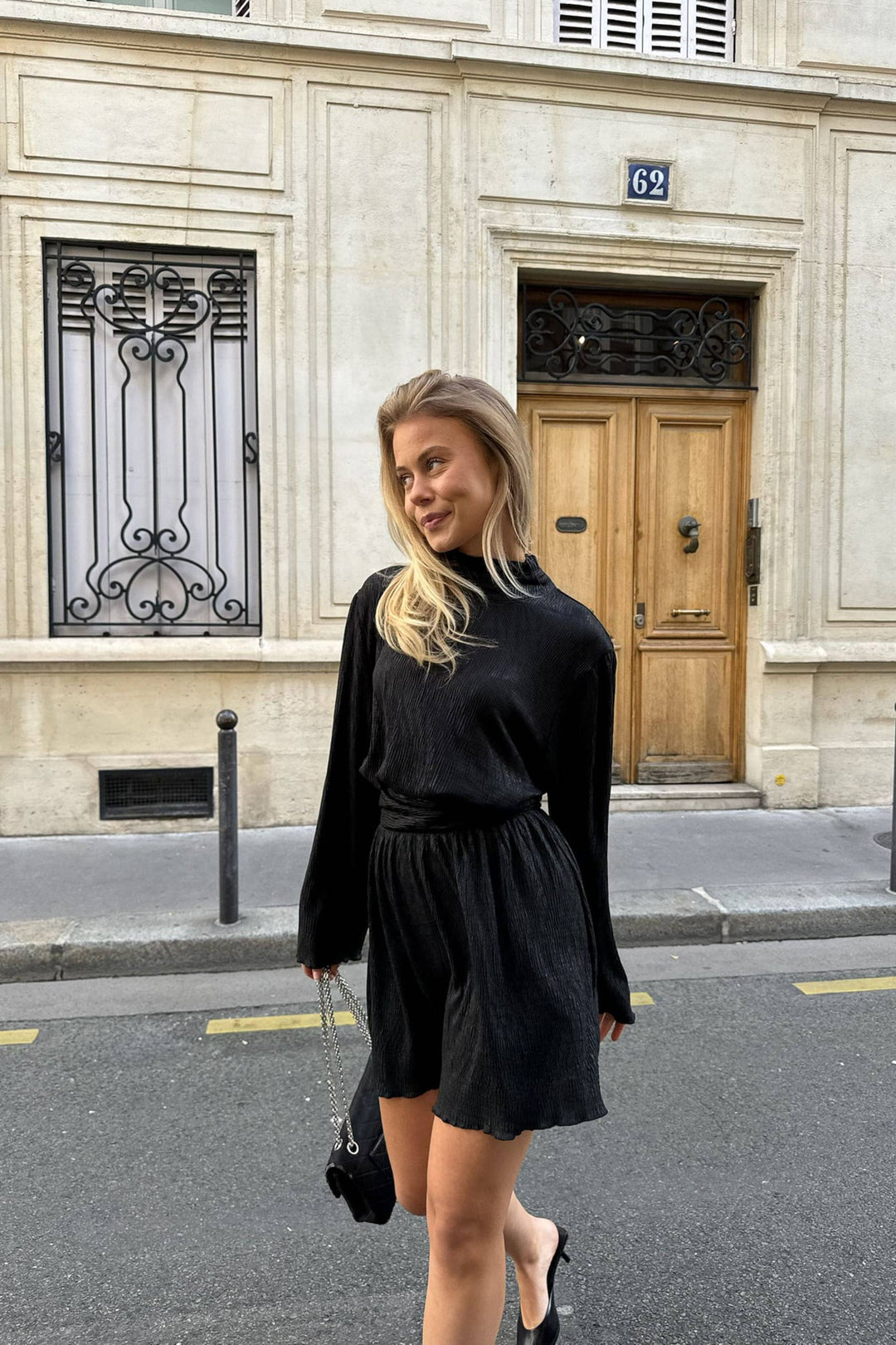 BYIC - Thelmaic Dress - blackg Black Glitter