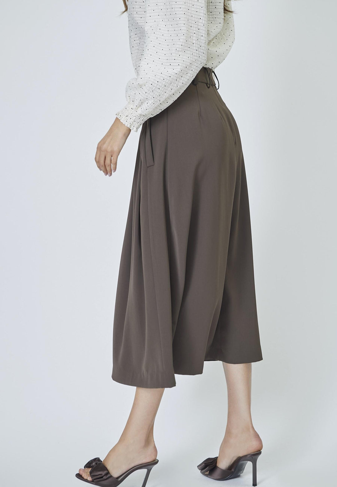 Forudbestilling - Co´Couture - Anyacc Pleat Skirt 34178 - 83 Mocca Nederdele 