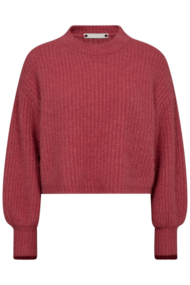 Co´couture - Coraliecc Crop Rib O-Knit 32140 - 328 Magenta