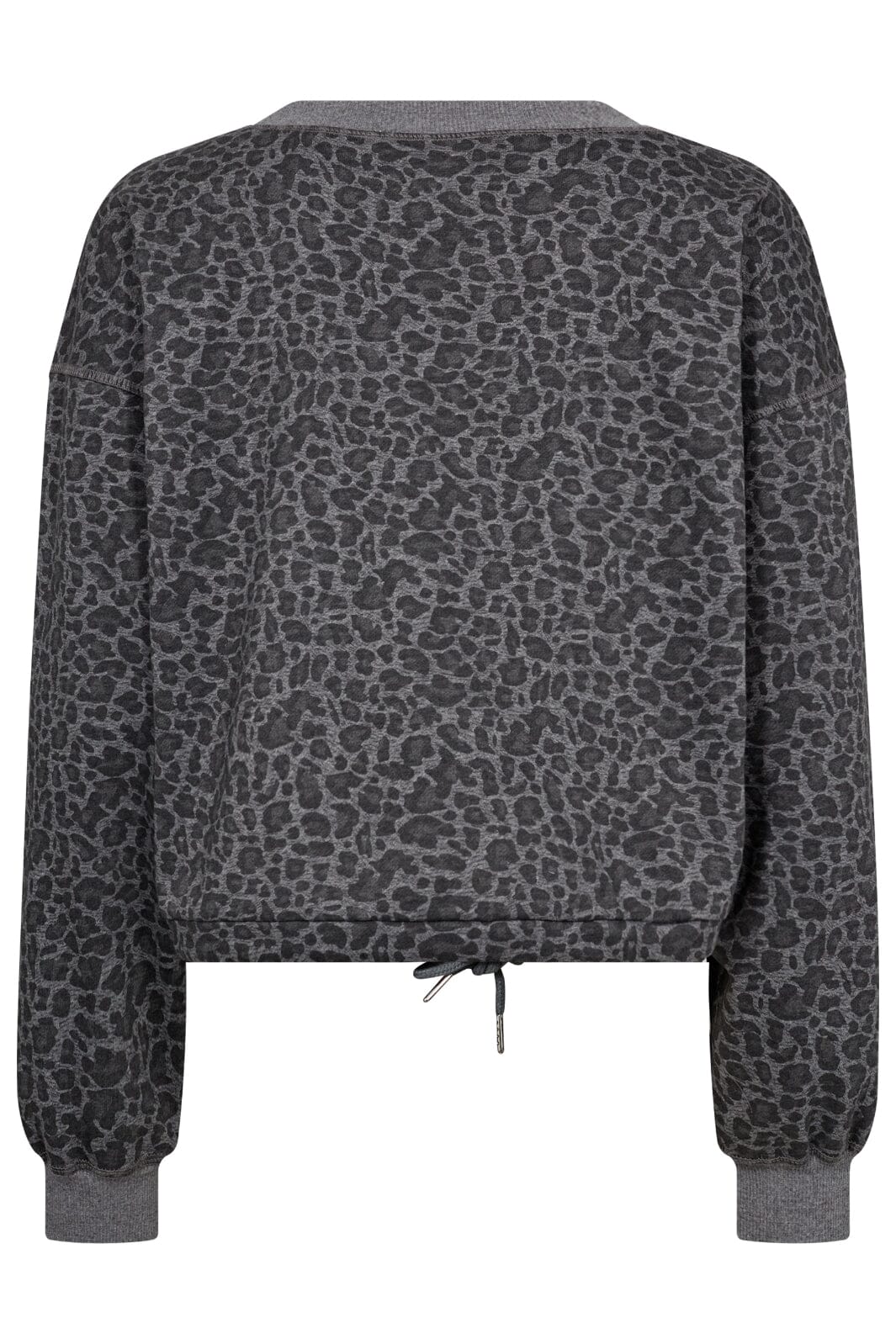 Co´couture - Cropcc Tie Leo Sweat 37025 - 139 Mid Grey