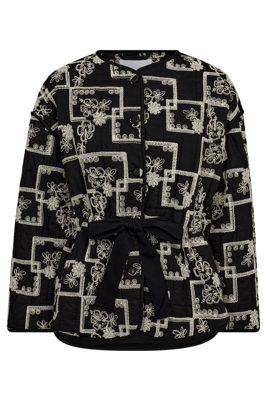 Co´couture - Embroiderycc Quilt Jacket 30282 - 96 Black