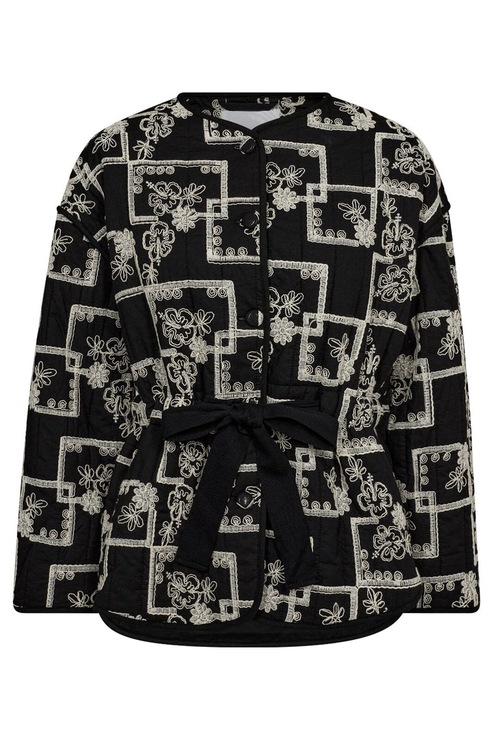 Co´couture - Embroiderycc Quilt Jacket 30282 - 96 Black