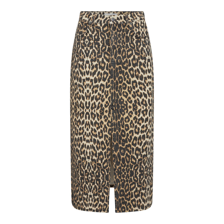 Co´couture - Leocc Denim Slit Skirt 34110 - 16 Khaki