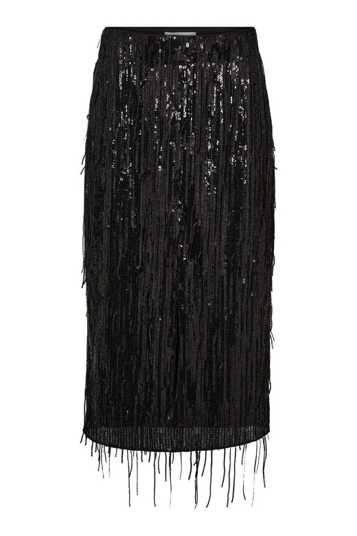Forudbestilling - Co´Couture - Maddoxcc Sequin Pencil Skirt 34171 - 96 Black Nederdele 