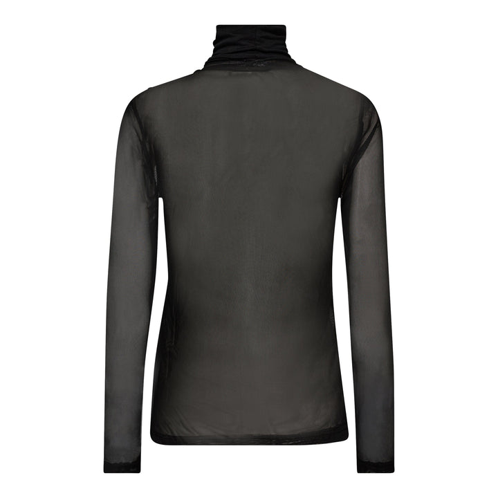 Co´couture - Meshcc Roll-Neck Blouse 33126 - 96 Black