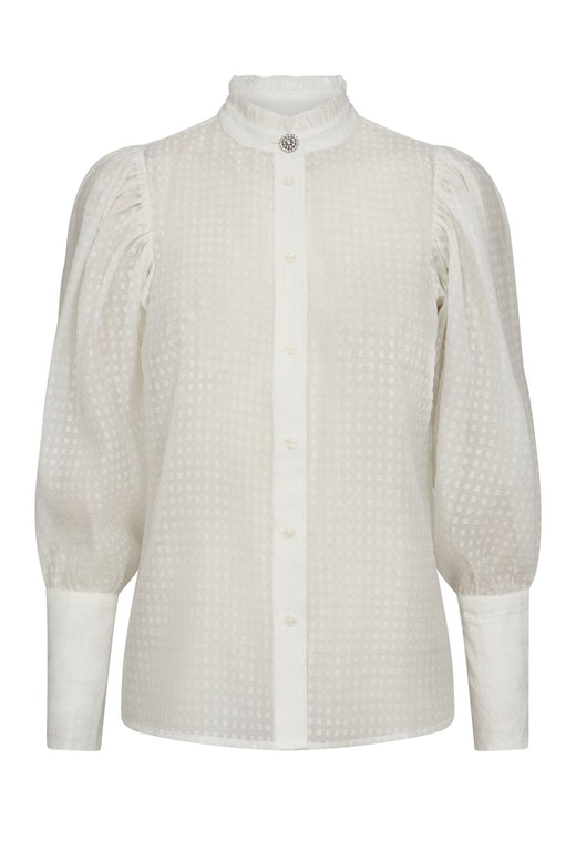 Forudbestilling - Co´couture - Orioncc Organza Puff Shirt 35654 - 4000 White Skjorter 