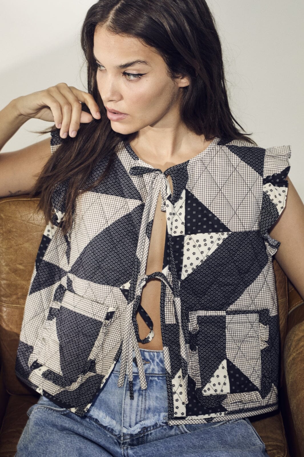 Co´couture - Patchiecc Quilt Vest 30207 - 61 Ink