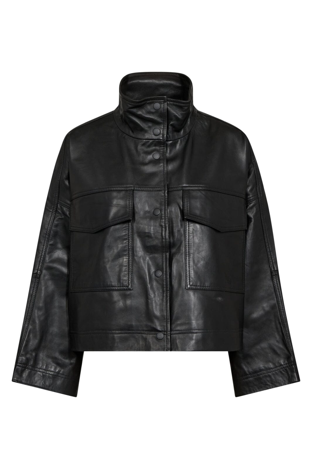 Co´couture - Phoebecc Leather Box Jacket 30260 - 96 Black