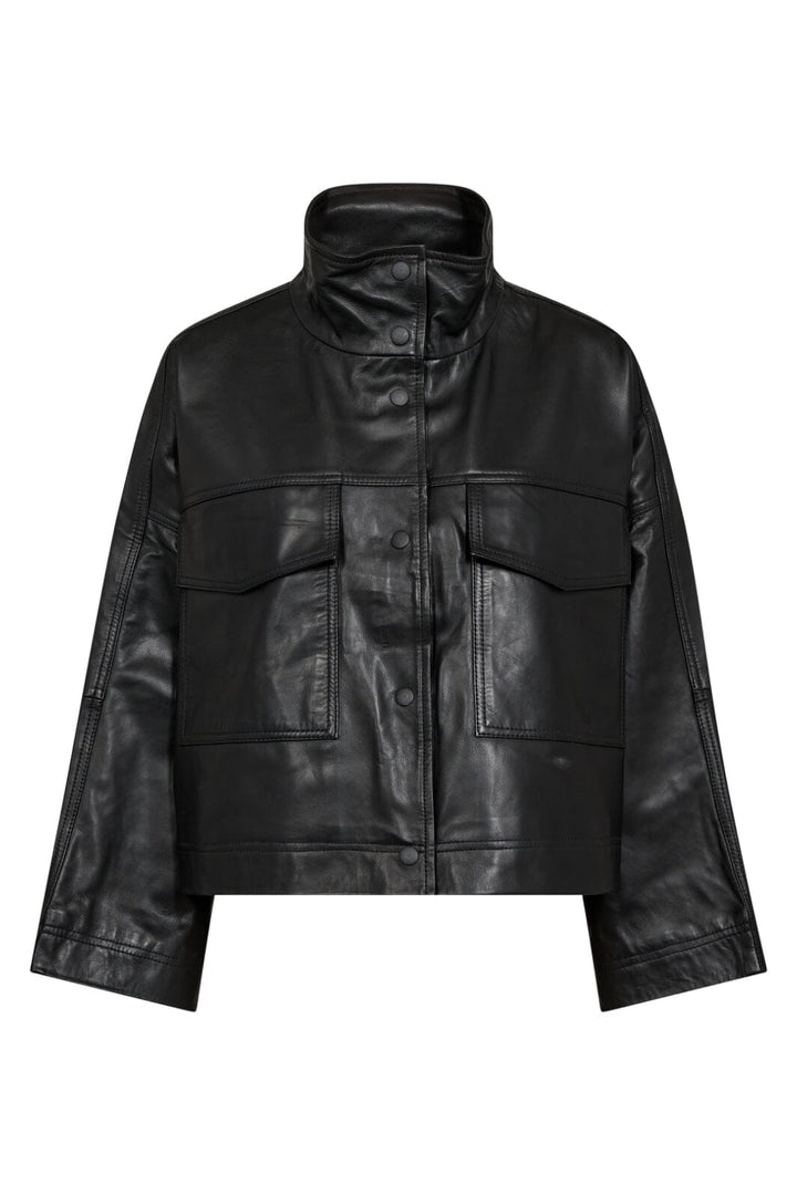 Co´couture - Phoebecc Leather Box Jacket 30260 - 96 Black
