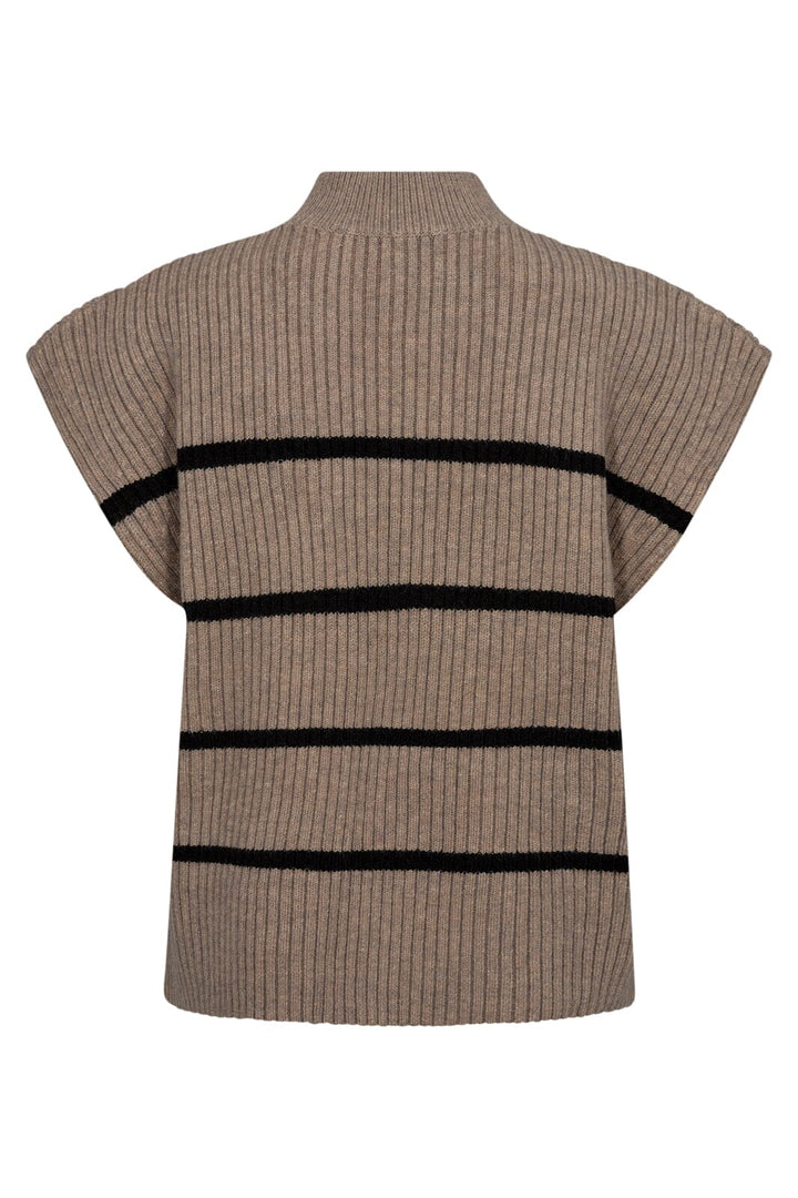 Co´couture - Rowcc Stripe Rib Vest 32143 - 127 Champagne