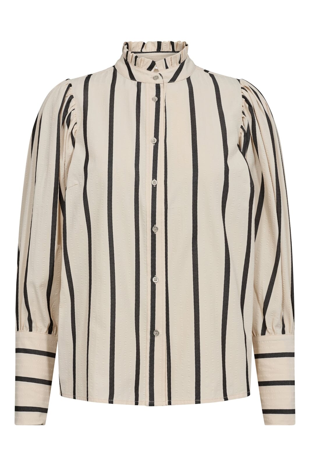 Forudbestilling - Co´couture - Tessiecc Stripe Puff Shirt - 78 Marciblack Skjorter 