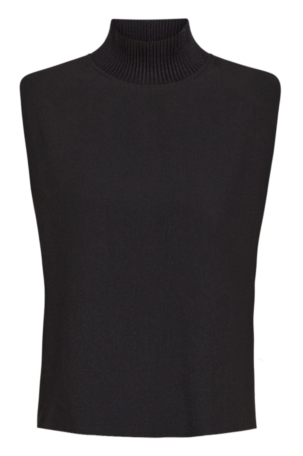 Co´couture - Volacc Rib Turtleneck Vest - 96 Black