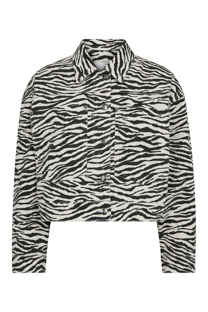 Co´couture - Zioncc Zebra Crop Jacket 30253 - 1196 Offwhite-Black