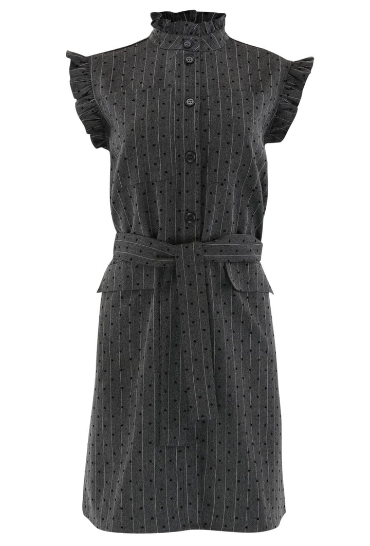 Continue - Lydia Stripe /Heart - Grey Pinstripe