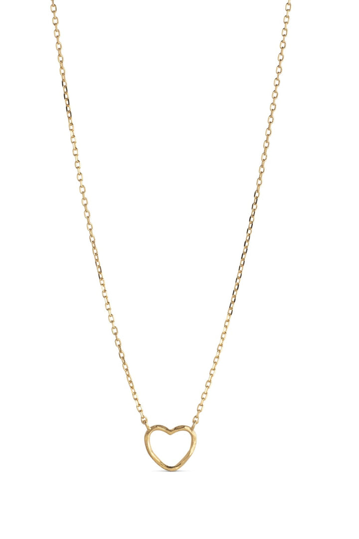 Enamel Copenhagen - Necklace, Organic Heart N102GM - 925S/Gp/M