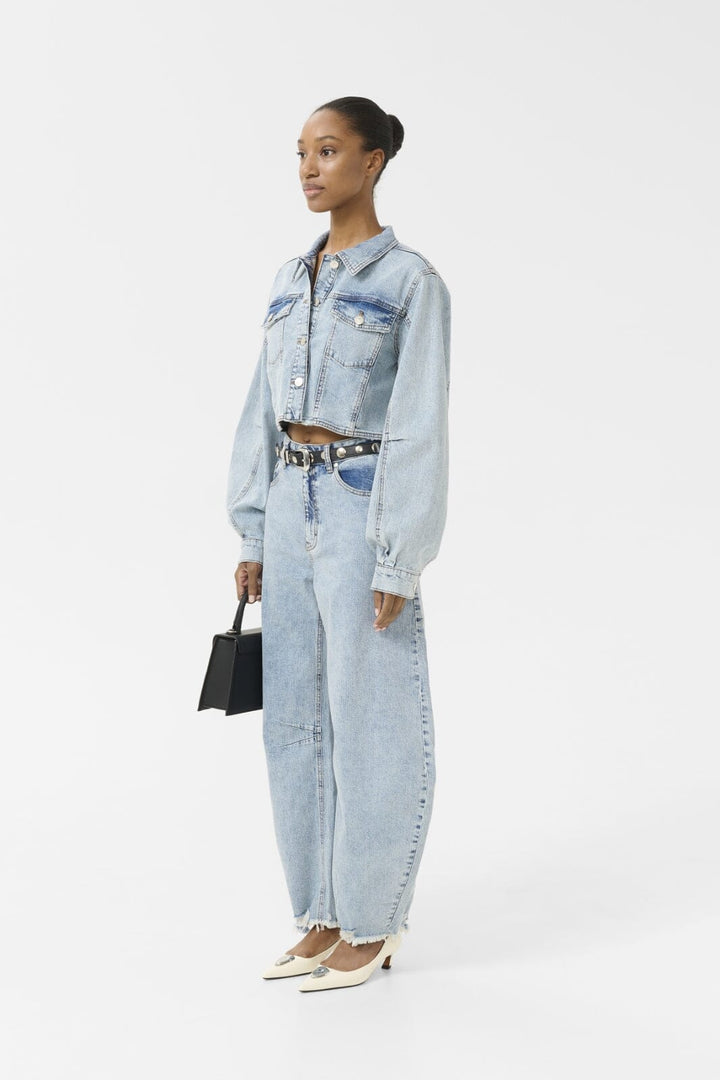 Gestuz - Gzdea Cropped Jacket 10910382 - 107868 - Light Blue Denim
