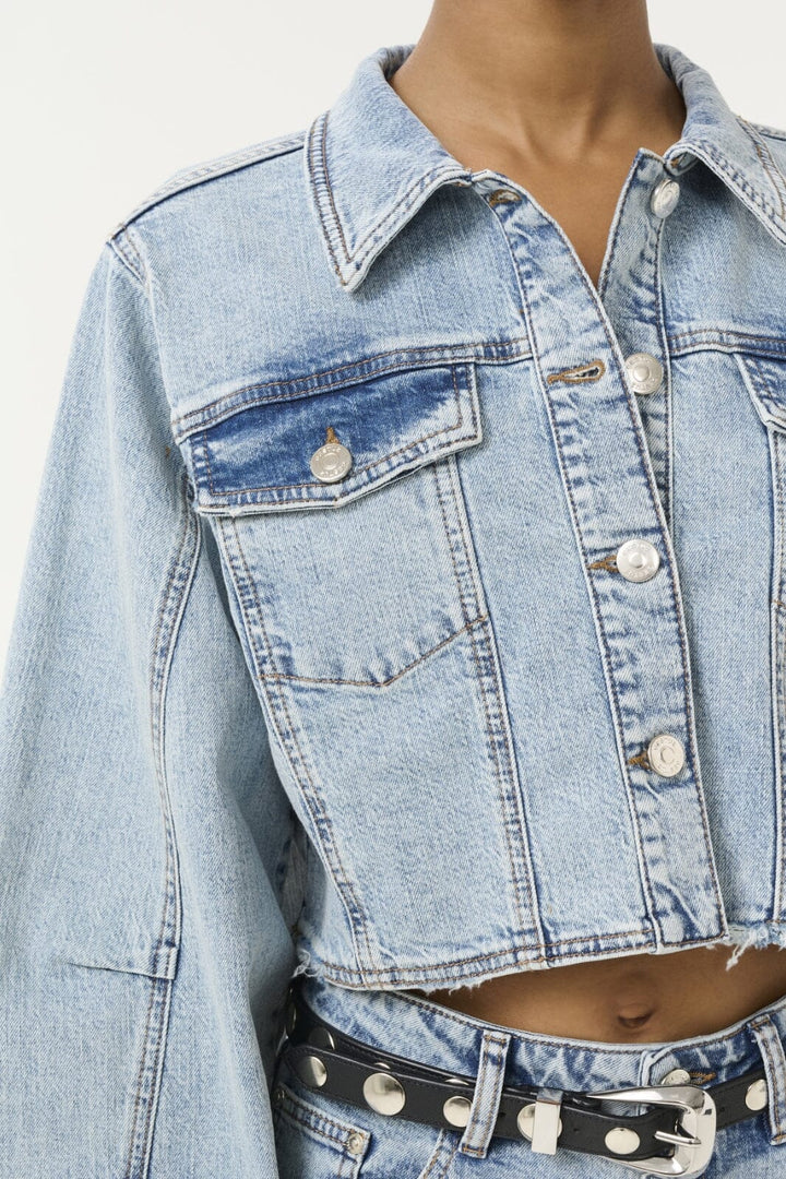 Gestuz - Gzdea Cropped Jacket 10910382 - 107868 - Light Blue Denim