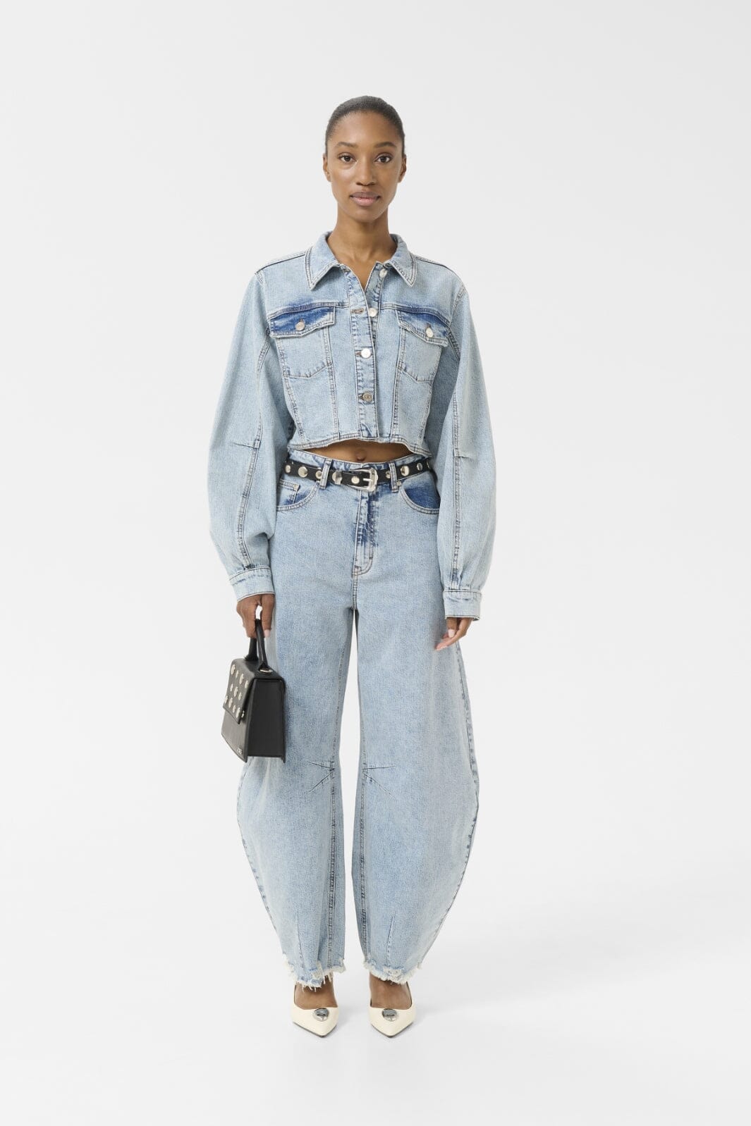 Gestuz - Gzdea Cropped Jacket 10910382 - 107868 - Light Blue Denim