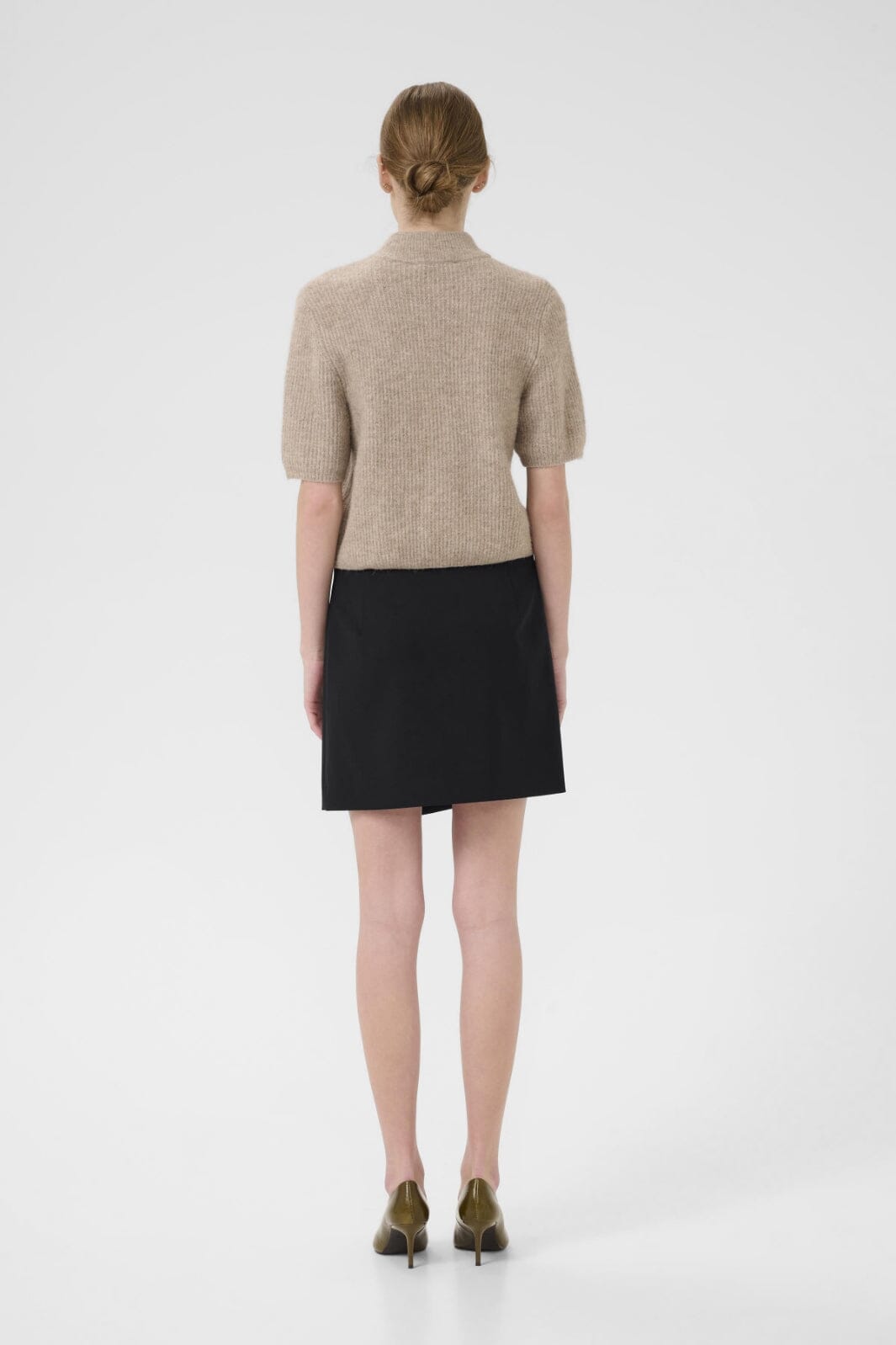 Gestuz - Gzpaula Melange Wrap Skirt 10910495 - 100017 - Black