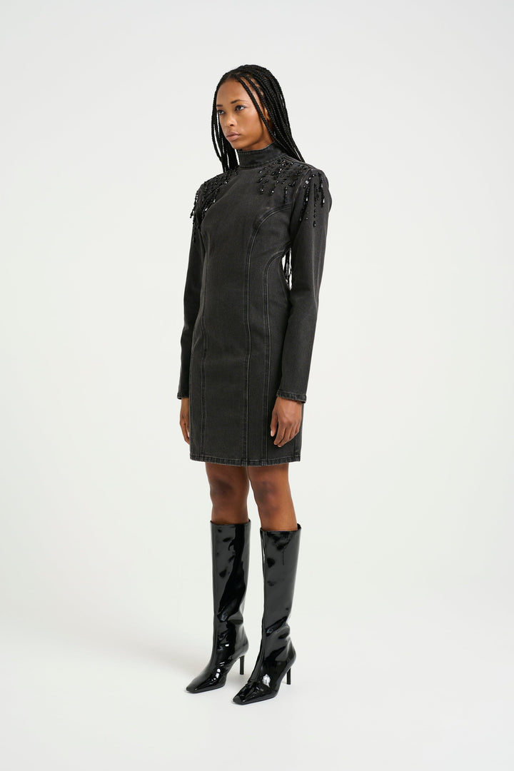 Gestuz - Similinagz Short Dress 10909561 - 104987 Dark Grey Washed