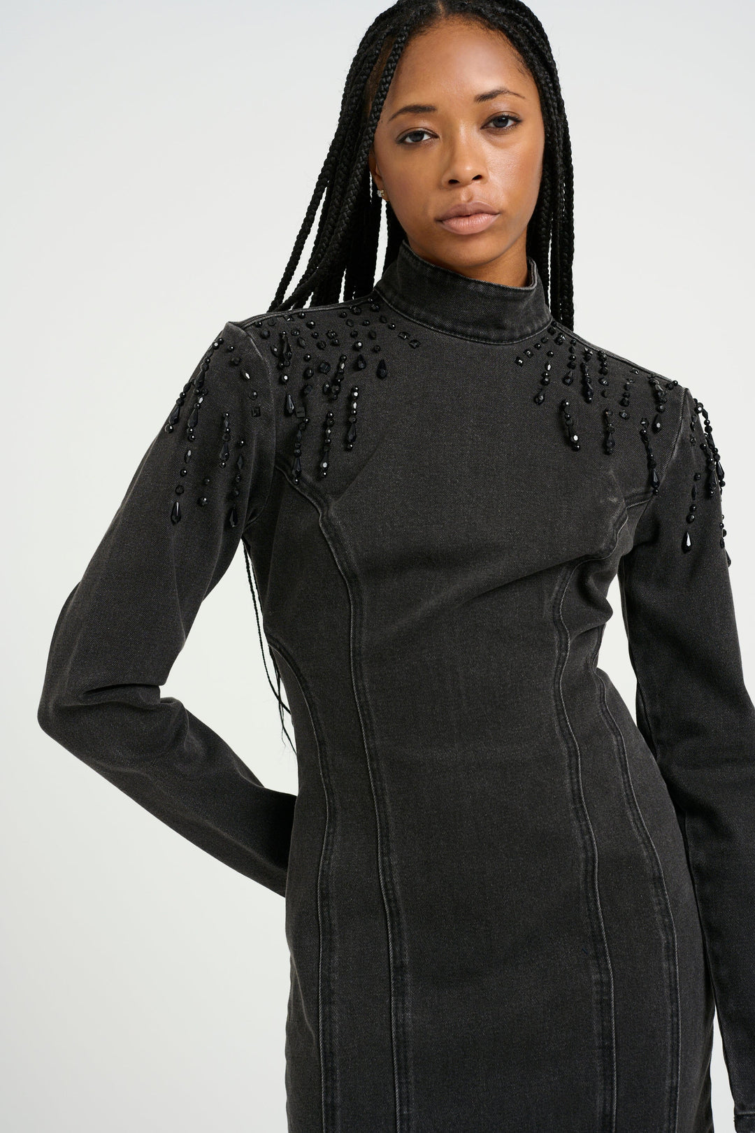 Gestuz - Similinagz Short Dress 10909561 - 104987 Dark Grey Washed