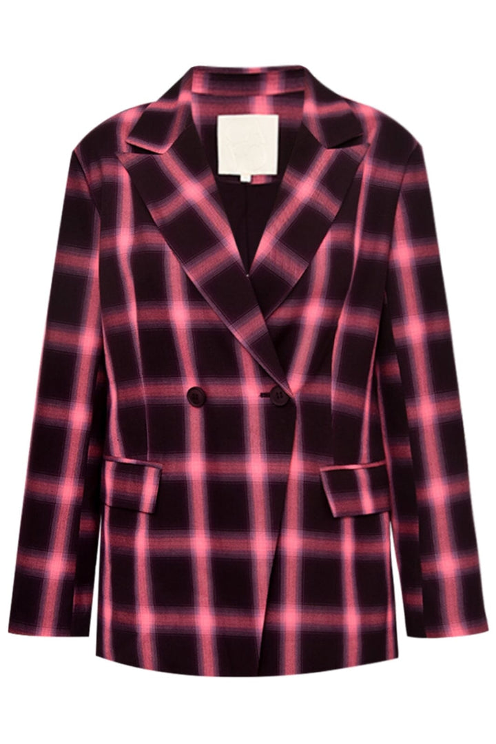 Gossia - Josuego Blazer - Bourgogne Pink Checks