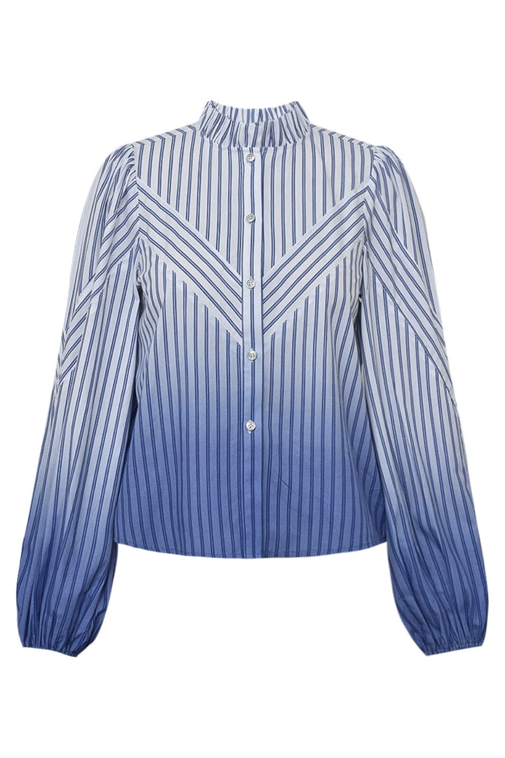 Gossia - Kanyago Shirt - Blue Stribe Ombre