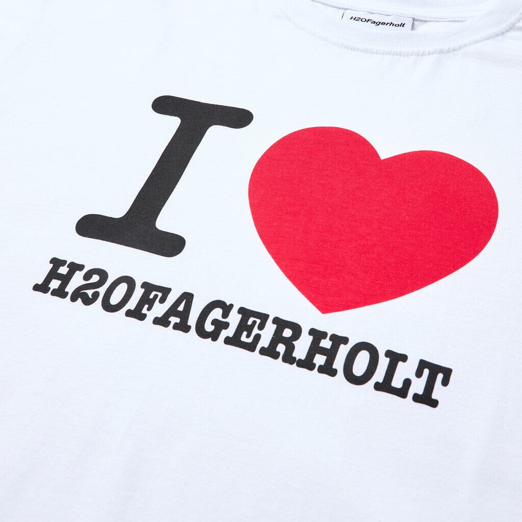 H2O Fagerholt - I Love Tee - 1006 Off White