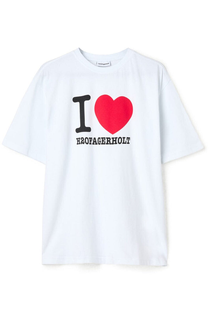 H2O Fagerholt - I Love Tee - 1006 Off White
