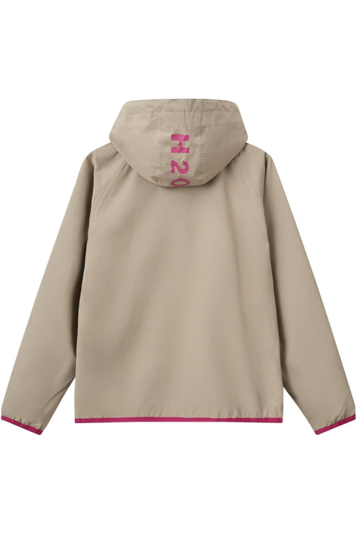 H2O - Rømø Festival Lw Rain Jacket Packable 100980-2 - 7031 - Warm Grey/Wild Pink