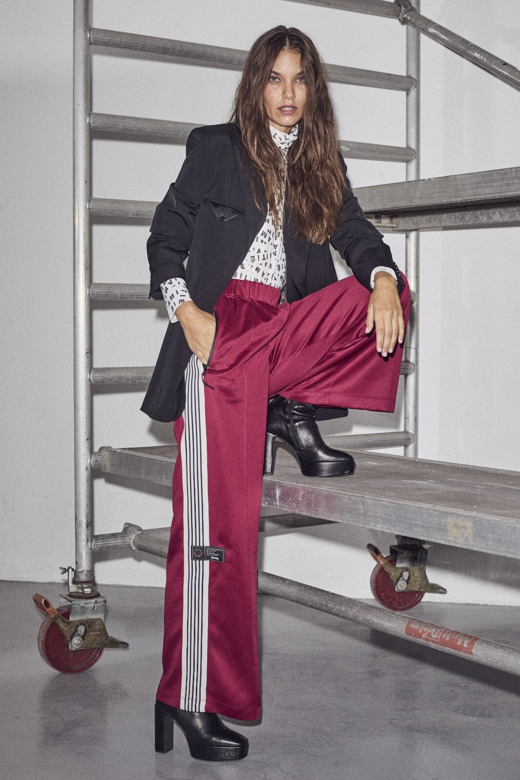 Haute L'Amitié - Baggy Track Pants HL10018 - Amarone