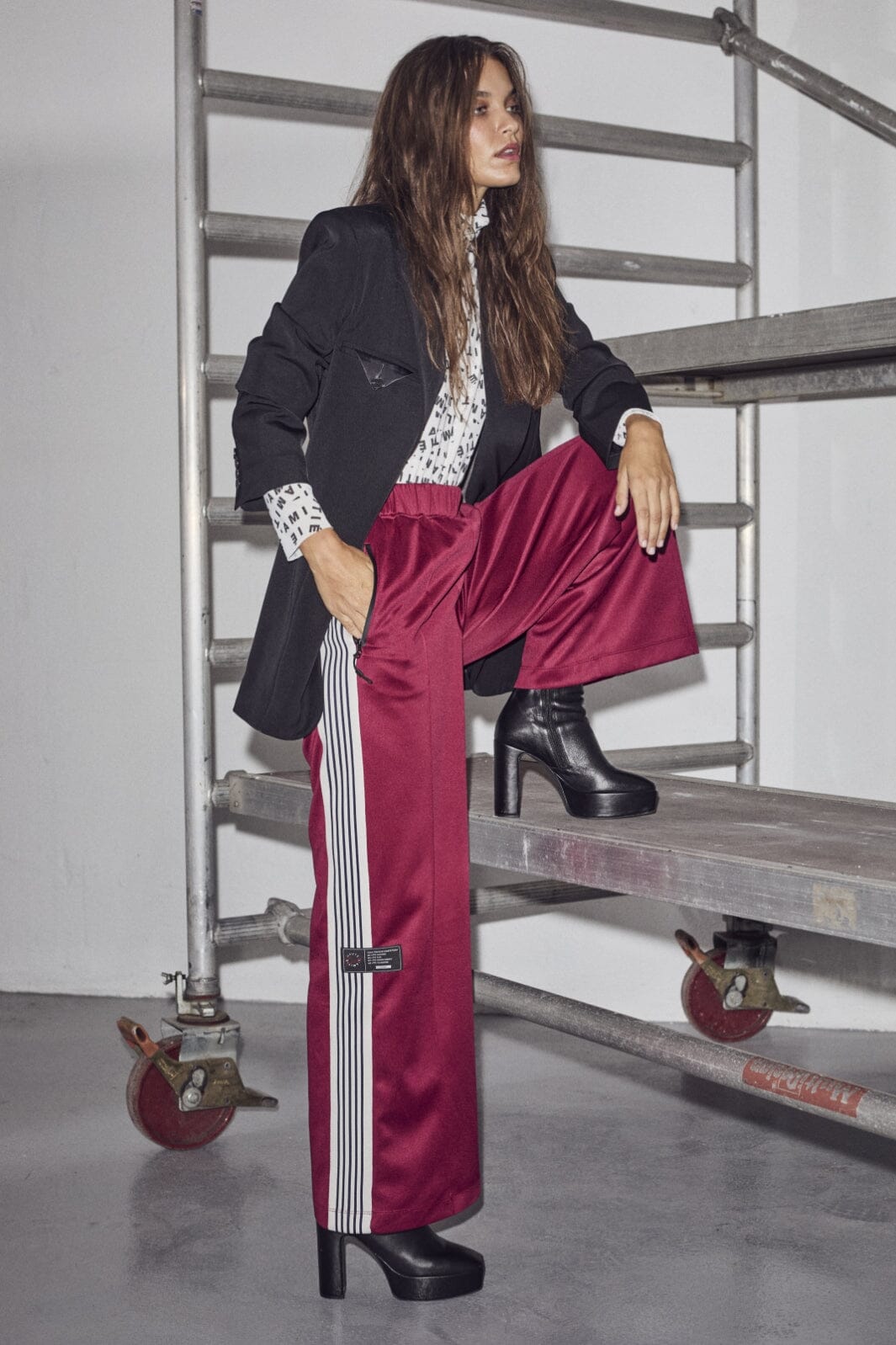 Haute L'Amitié - Baggy Track Pants HL10018 - Amarone