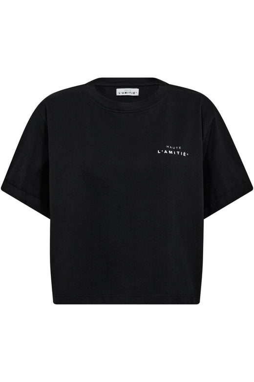 Haute L'Amitié - Hl Crew Neck Crop Tee HL10122 - Black