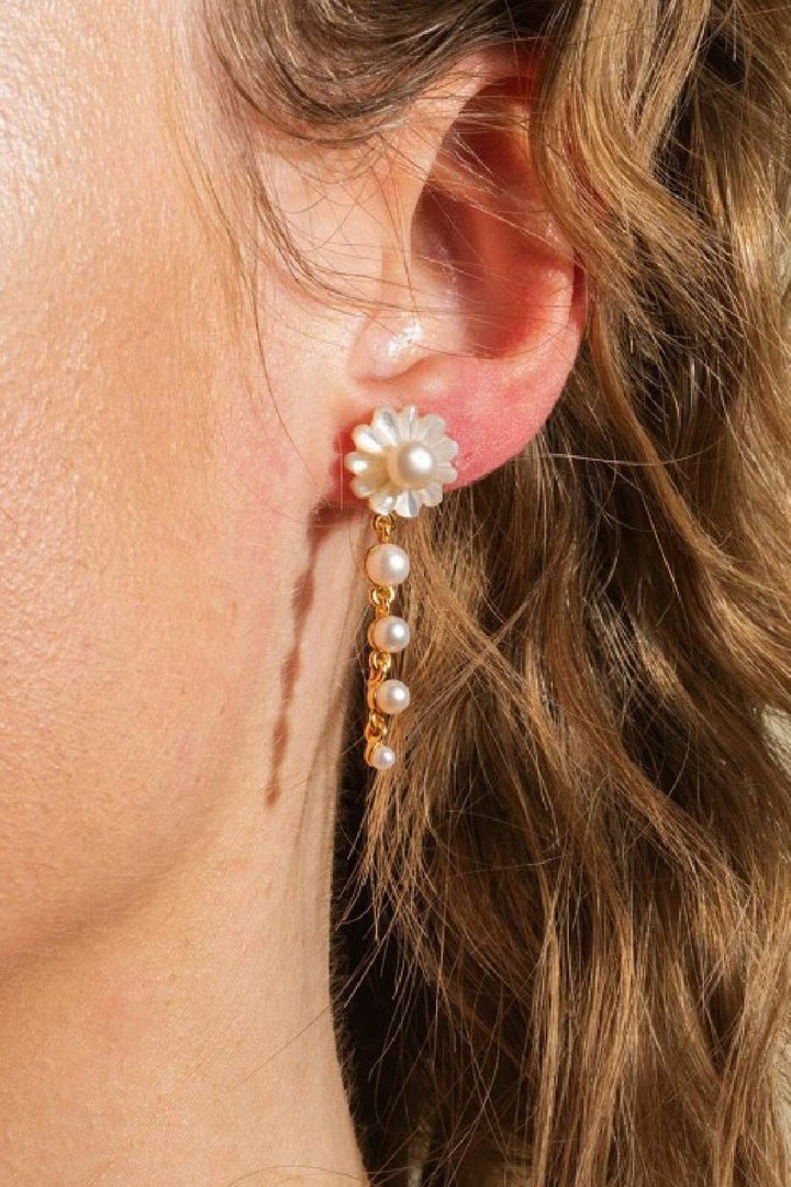 House Of Vincent - Daydream Veil Earrings - Gilded