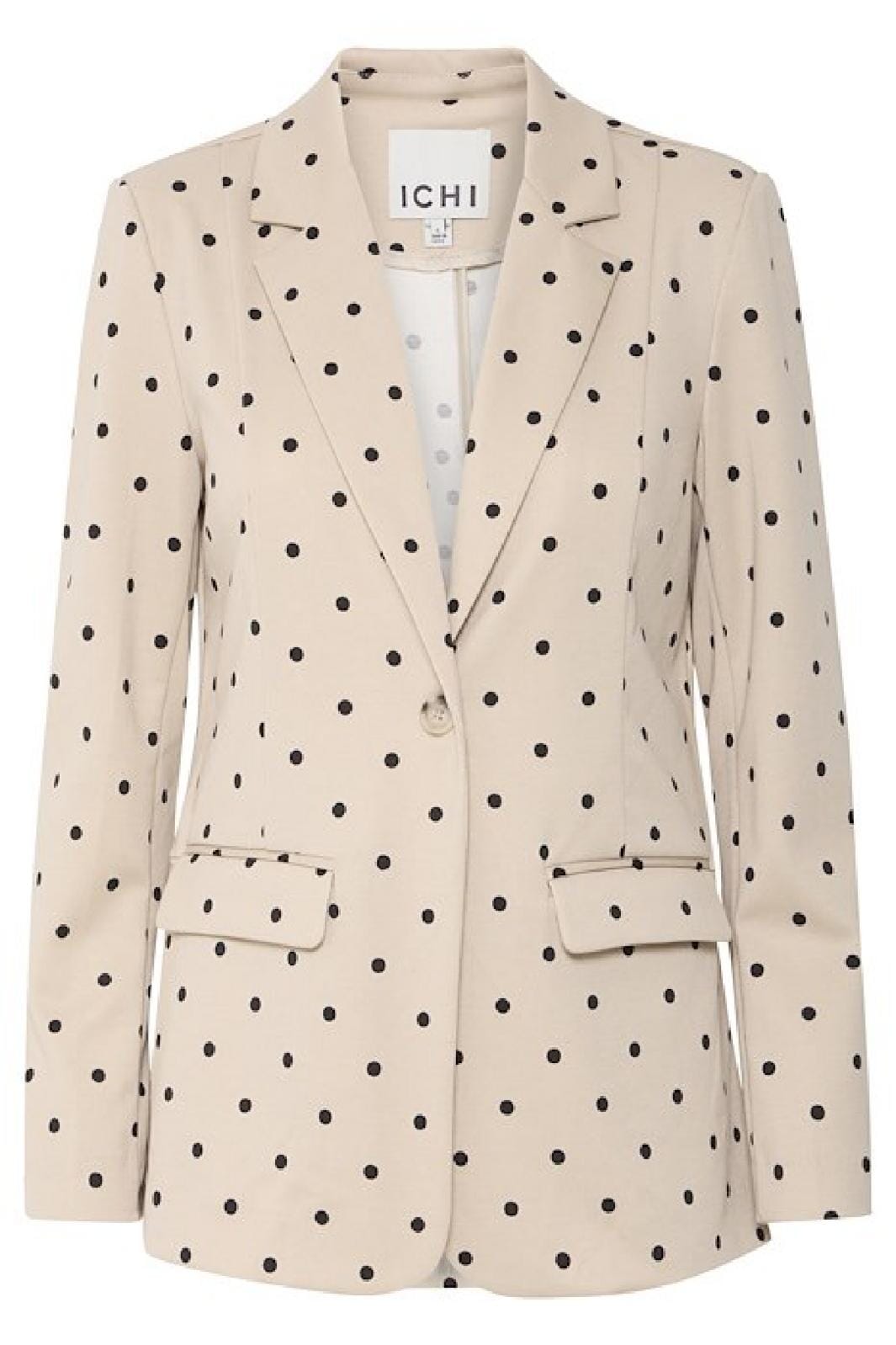 Ichi - Ixkate Dot Long Blazer - 205019 Kate Dot Print