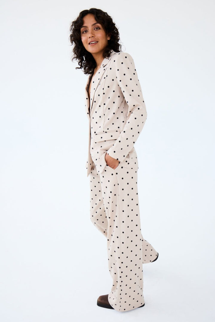 Ichi - Ixkate Dot Wide Long Pant - 205019 Kate Dot Print