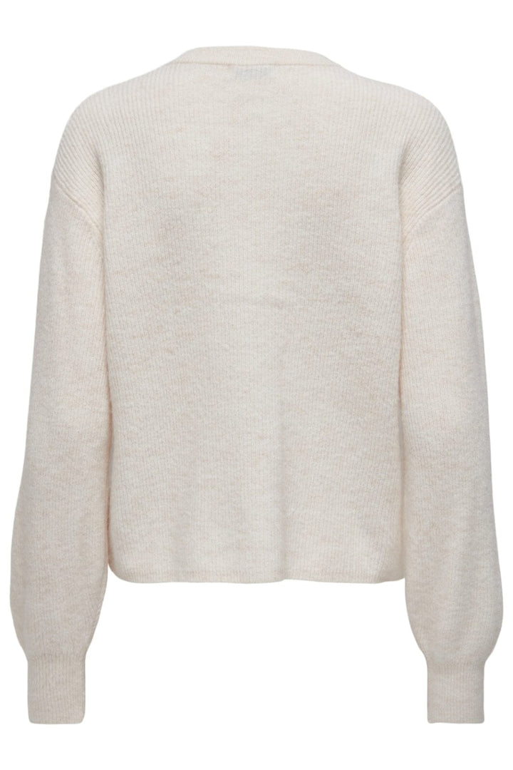 Forudbestilling - JDY - JDYlumi Life L/S Button Cardiga Knt - 4555407 Birch Melange