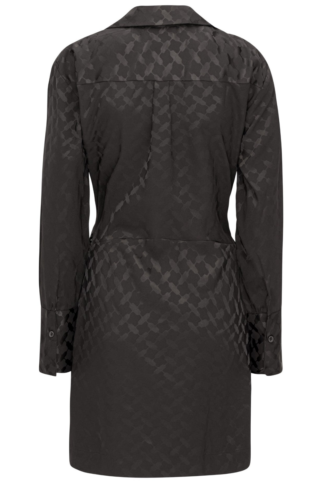 Karmamia - Ivy Wrap Dress - Black Keffiyeh Jacquard