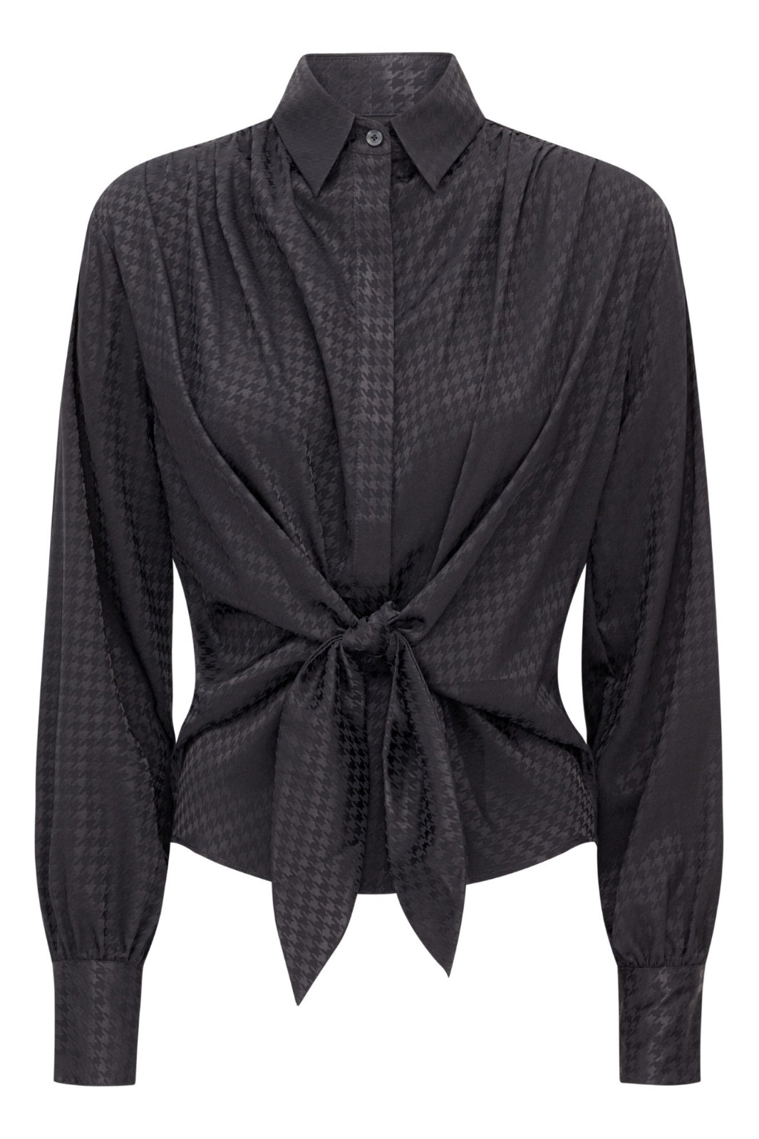 Karmamia - Lee Shirt - Navy Houndstooth
