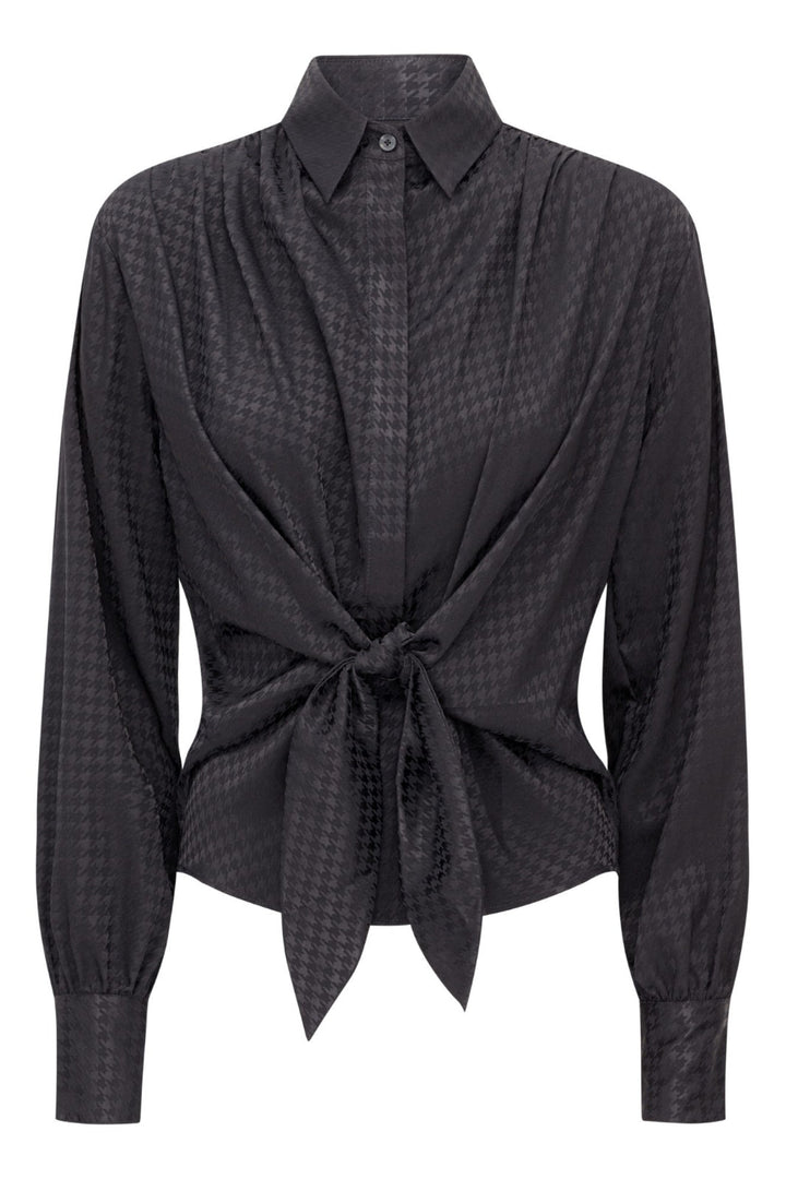 Karmamia - Lee Shirt - Navy Houndstooth