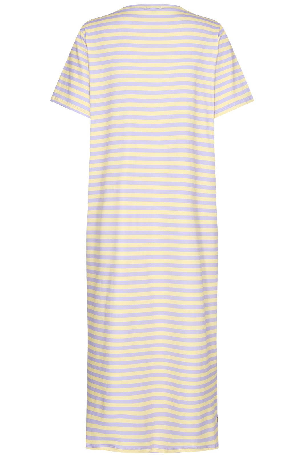 Liberte - Alma Tshirt Dress - Lavender Yellow Stripe
