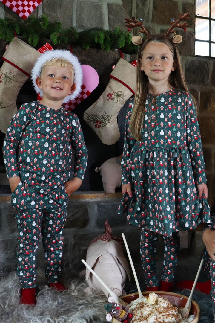 Liberté Ami - Alma-Leggings (Kids) - Christmas Time Green X-Mas23