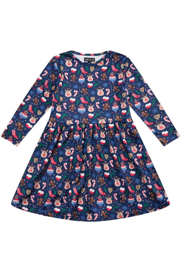 Liberte Ami - Alma-Ls-Babydoll-Dress (Kids) - Cookie X-Mas22