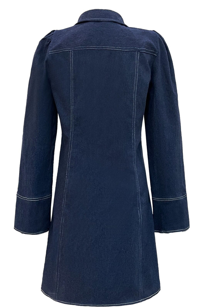Voorbestelling - Liberte - Asta-V-Neck Dress - Blue Denim