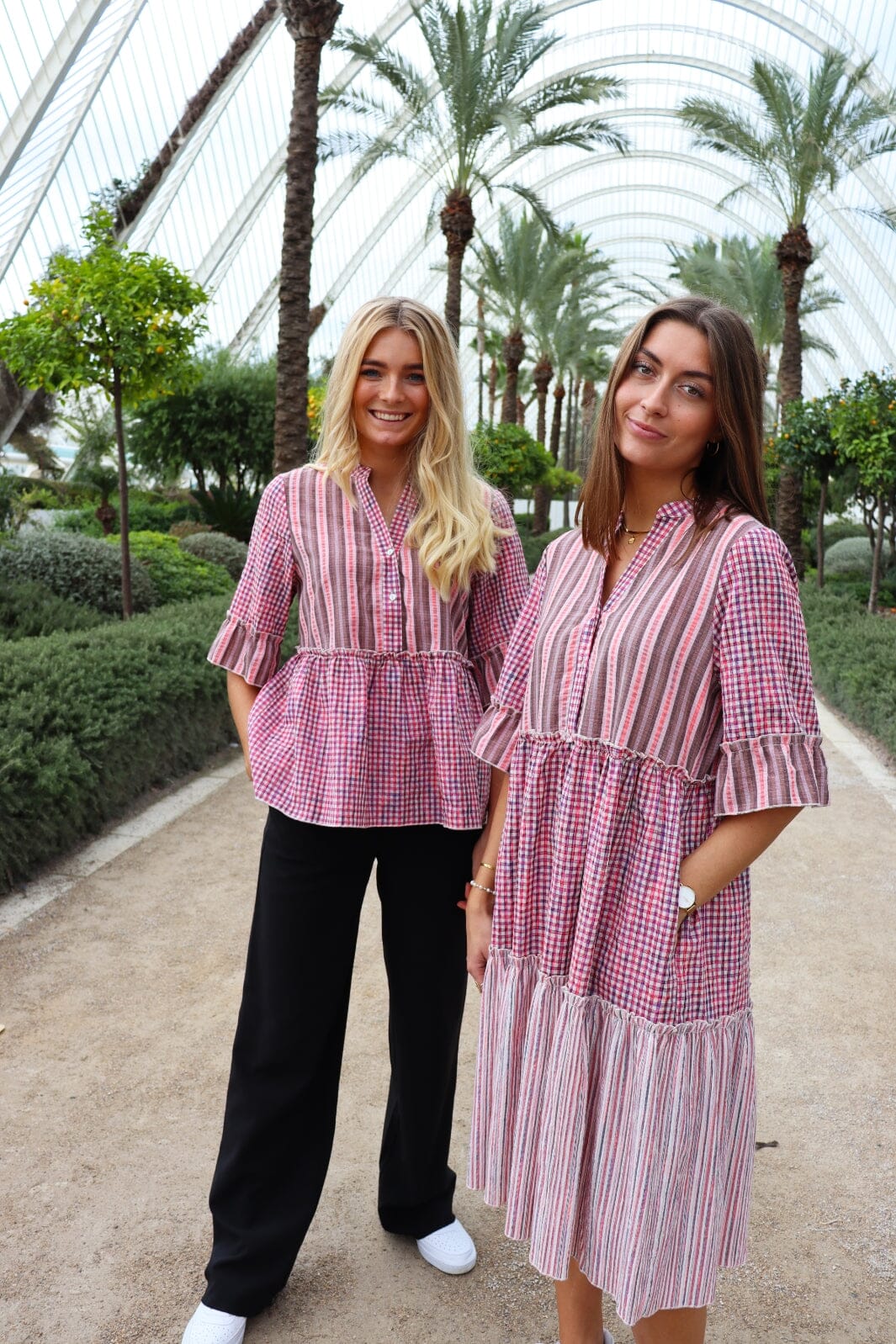 Liberte - Ellie-Dress - Brown Pink Mix