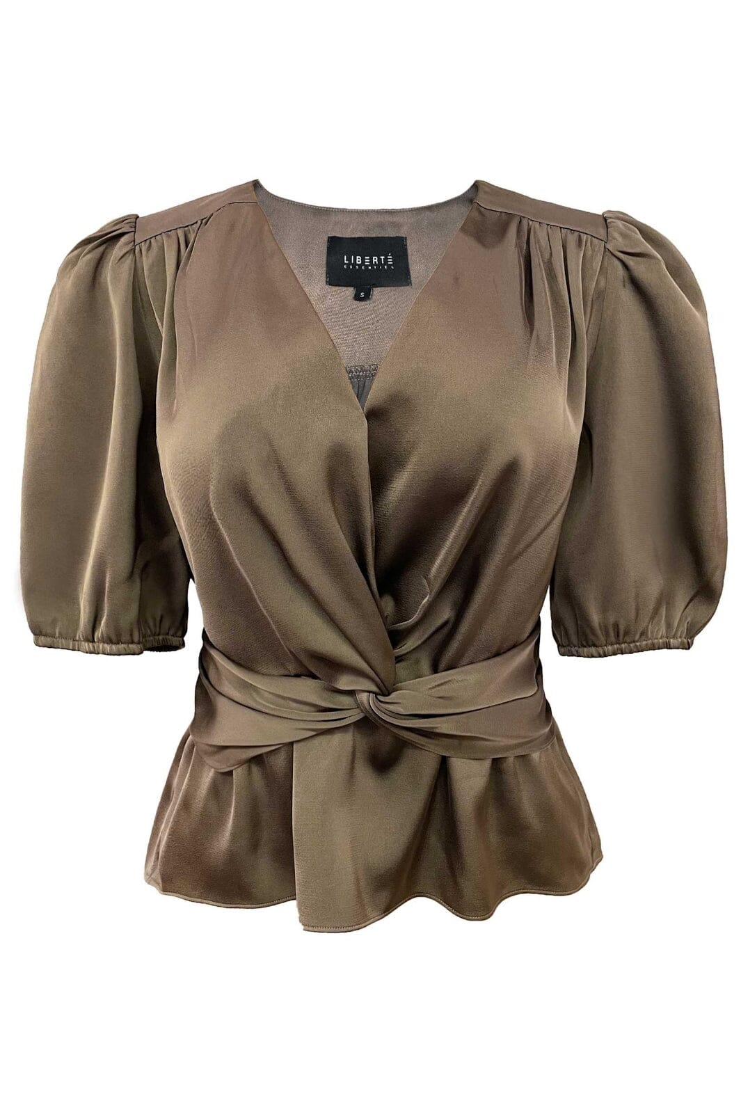 Liberte - Tiki-Ss-Twist-Blouse 22205 - Brown