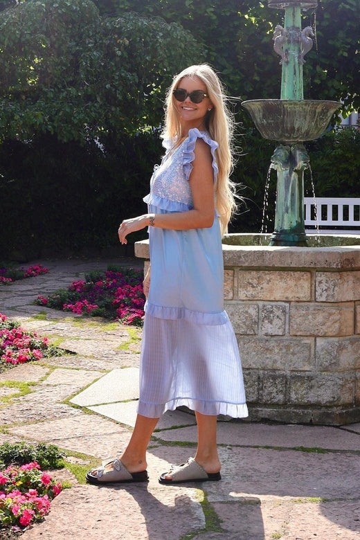 Forudbestilling - Liberte x Molly&My - Nor-Frill-Dress 22236 - Dream Blue Kjoler 