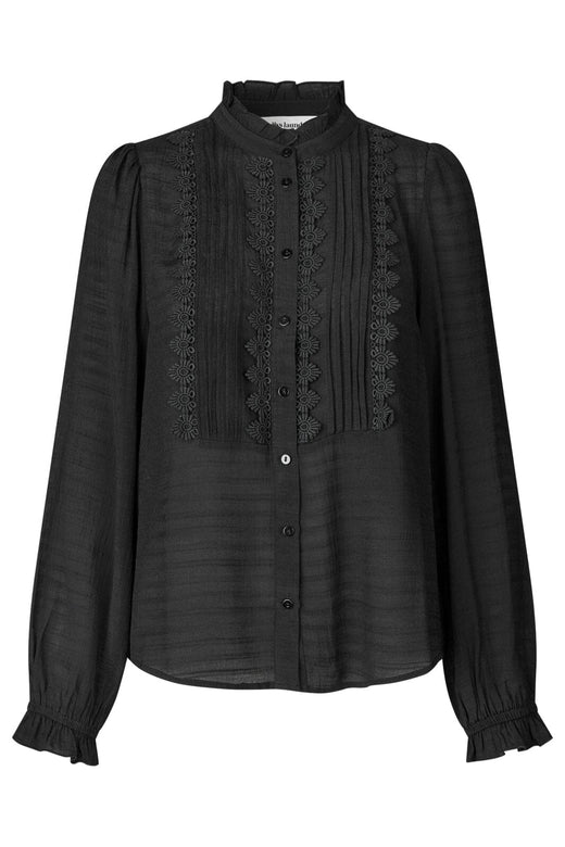 Forudbestilling - Lollys Laundry - Arielll Shirt Ls25418-1004 - 99 Black Bluser 