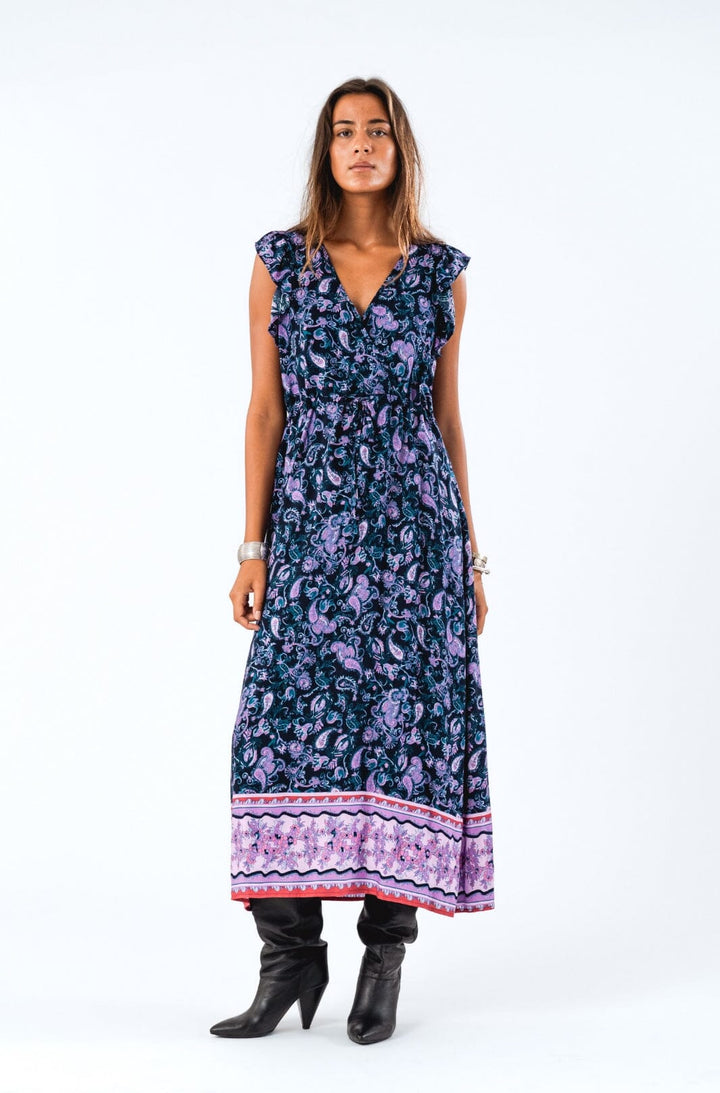 Lollys Laundry - Samoll Midi Dress Sl24527-3008 - 74 Flower Print